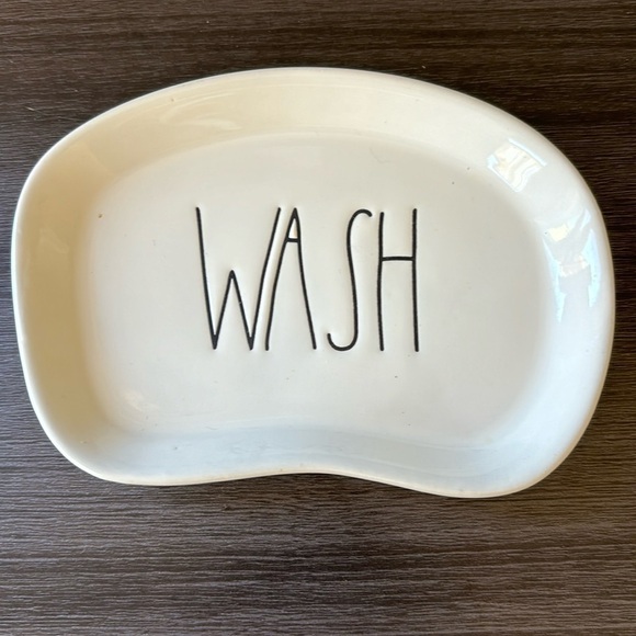 Rae Dunn‎ “Wash” Soap Dish White - Picture 3 of 4